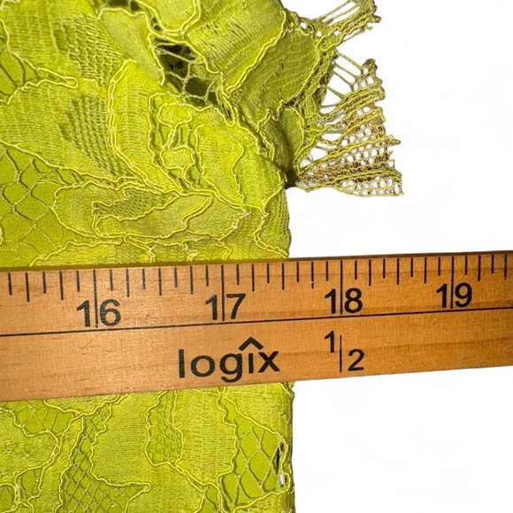 Alexis Yellow Green Lace Blouse - Picture 5 of 8